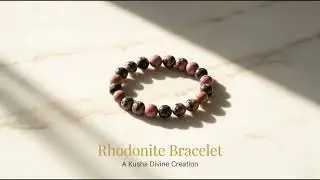 Rhodonite bracelet - kusha divine