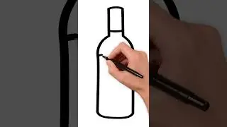 How to Draw Bottle Step by Step | Easy Bottle Drawing for Kids | KidsTube