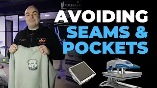 How to heat print garments with pockets & seams