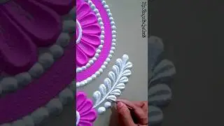 Простой дизайн ранголи для фестиваля Дивали #rangoli