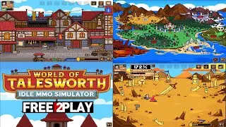 World of Talesworth: Idle MMO Simulator ★ Gameplay ★ PC Steam [ Free to Play ] Game 2022