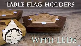 making flag holder | DIY desk flag stand with LEDs
