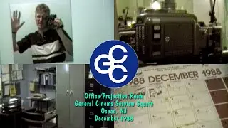 1988 General Cinema Seaview Square office & projection room walk through | old movie theaters | GCC
