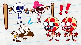Mini Mate's TOP SECRET Ingredient!? Cooking CATASTROPHE | Pencilmation Cartoons!