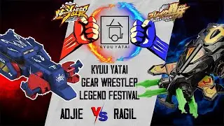 ADJIE ROLLING TYRANT VS RAGIL SMASH TUSK | KYUU YATAI TOURNAMENT | BREAK GO GA THUNDER MACHINES