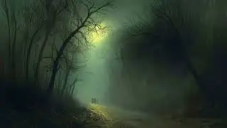 Haunted Forest Path &ndash; Spooky Halloween Frame TV Art