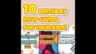 Printable Birthday Party RSVP cards