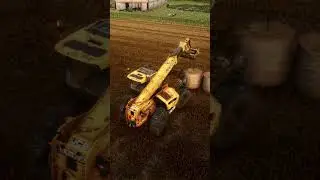 STRAW GATHERING AT THE DAIRY COW SITE #farmingsimulator25 #fs25 #farming #ls25 #farmingsimulator