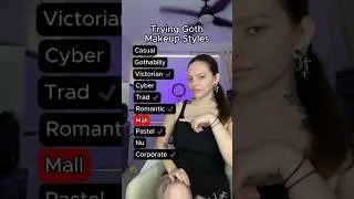 My attempt at Mall Goth makeup ☺️ #mallgoth #makeup #goth#makeup-tutorial #grwm #beauty