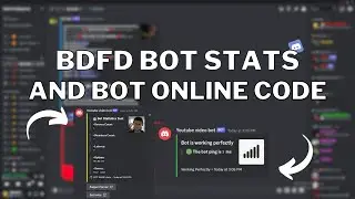 [NEW] How To Make Bot Stats And Bot Online Command In BDFD Discord!!!