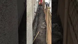 Excavation for installing Perimeter Drainage System In Vancouver