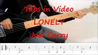 Joel Corry - Lonely (BASS PLAY ALONG TABS IN VIDEO)