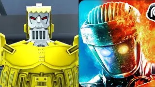REAL STEEL WRB Excavator VS Metro & Bio War & Zeus Gold & Atom & Zeus & Midas