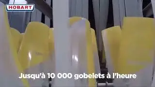 Hobart Reuse - Machine &agrave; convoyeur - Lavage et s&eacute;chage des gobelets