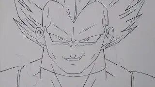 Line Art - #Vegeta Hakai Negro (#short)
