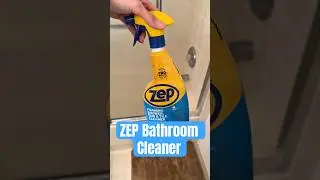 ZEP Foaming Shower Cleaner - Before and After!🧼 #shorts #beforeandafter  #bathroomcleaner