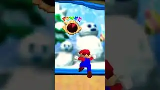 Wife Fails at Penguin Slide!!! Super Mario 64 #mario64 #supermario #supermario64 #fail #mario