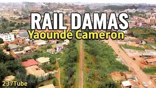 Railway in Yaound&eacute; Cameroon - Drone footage FHD #Cameroon 