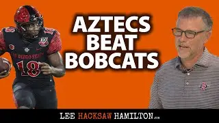 Aztecs defeat Bobcats. Snapdragon Stadium is half empty. JD Wicker begging for season ticket sales.
