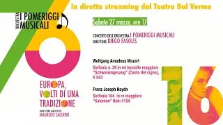 Luminosi congedi - Diego Fasolis, Orchestra I Pomeriggi Musicali | 76&ordf; Stagione Sinfonica
