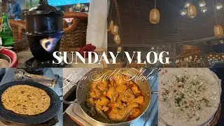 Sunday Vlog|Ethiopian cultural lunch| cooking onion lachcha paratha & Mughlai Chicken korma
