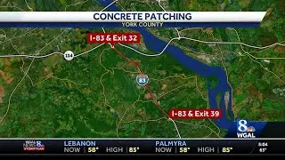 Roadwork begins on Interstate 83 across the Susquehanna Valley