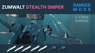 Zumwalt with 5x HVGP in Rank. Crazy damage. Modern Warships