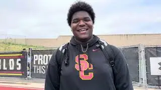 Interview with USC DT commit Malik Brooks at Under Armour camp