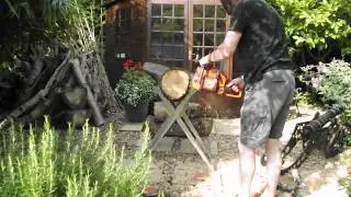 Ported Husqvarna 357XP and 254XP cutting Oak