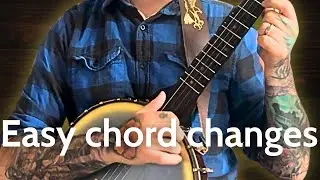 Do this for smoother clawhammer banjo chord changes