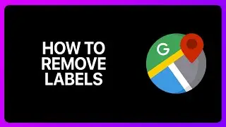 How To Remove Google Maps Labels Tutorial