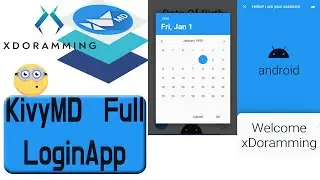 Kivymd Login System and Data Storage Python Project | Full app from Scratch