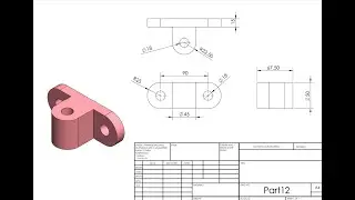 SolidWorks Exercise Tutorial for beginners | Exercise-12