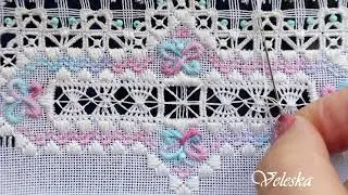 Hemstitch for the Fairy dust SAL Part 4.  Coral knot wave #2