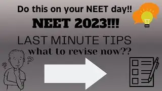 LAST MINUTE TIPS❗️ NEET2023 your#neet2023 #neet #neet2022 #neet2024 #neettamil #mbbs  #revision