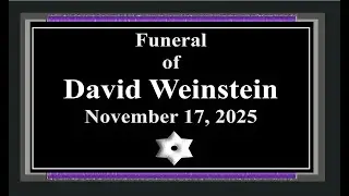 David Weinstein Funeral