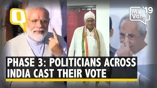 LS Polls Phase 3: Politicians Cast Their Votes Across 117 Constituencies | The Quint
