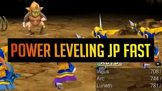 Final Fantasy 3 Guide - Power Level up Jobs Fast [Quick Tutorial for every Job's JP amount]