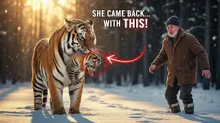 A tiger returned to the man who saved it &mdash; with a cub in its mouth!