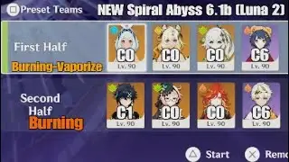 Mualani Burn-Vape & Kinich Burning | NEW Spiral Abyss 6.1b [Luna 2] | Genshin Impact