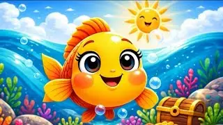 Machli Jal Ki Rani Hai 🌊🐠 | Fun Hindi Rhymes for Kids 🧒 🌈🐳| Happy toons 💚🎄|