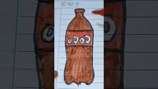 Drawing a water bottle #drawing #shortvideo