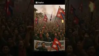 Nepal on Fire #NepalProtests​ #NepalSocialMediaBan​ #NepalvsGenZ​ #ai  #KathmanduProtest #নেপাল