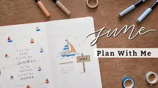 PLAN WITH ME | June Bullet Journal Setup 2021 | Nautical theme | Sailor Boat