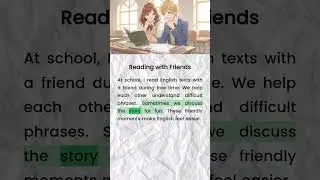 Reading with Friends  #englishspeaking #speakconfidentenglish #a2english #english