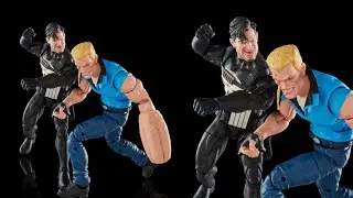 New Marvel Legends Punisher vs Bushwacker action figures revealed this looks great