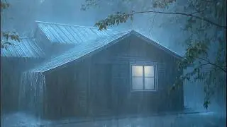 Deep Sleep with Intense Rain & Fierce Thunder | Farm Tent Ambience for Instant Rest at Night