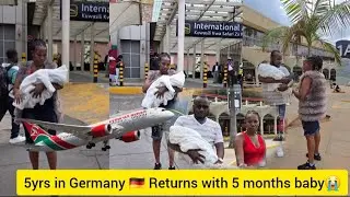 Drama @JKIA airport ✈️ From Germany 🇩🇪With 5 months baby/ Will her husband forgive her #loyaltytest