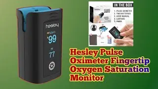 Hesley Pulse Oximeter Fingertip, Oxygen Saturation Monitor
