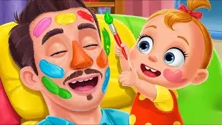 NEW! Making Daddy Look Like an Animal | Let's Make Daddy Pretty | Kids Songs & Nursery Rhymes